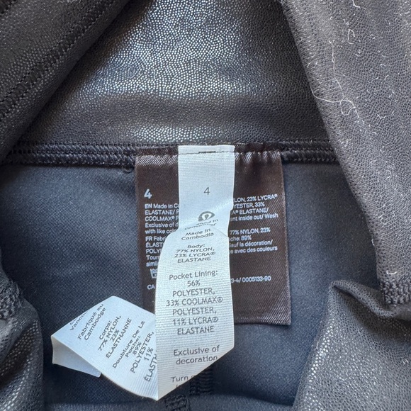 NWT Lululemon Wunder Train HR Tight 25” Foil Sz 4 Special Edition - Picture 3 of 4